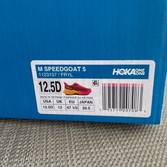 HOKA Men’s Speedgoat 5 Trail Running Shoes 1123157 FRYL - Picture 13 of 13